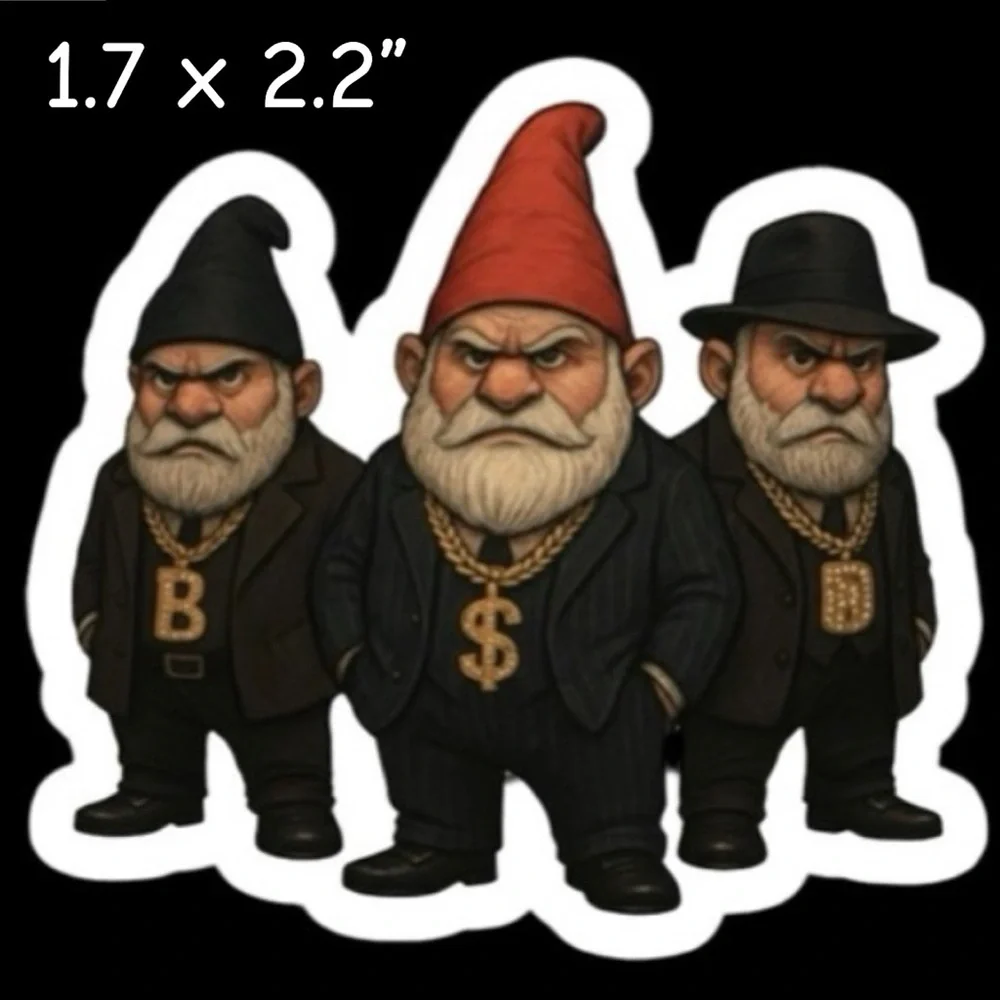 200 Count Custom Gnome Sticker Request
